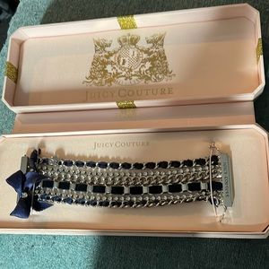 Juicy Couture bracelet navy and sliver